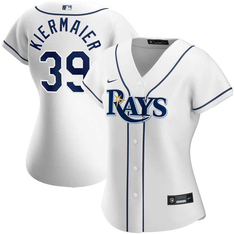 2020 MLB Women Tampa Bay Rays #39 Kevin Kiermaier Nike White Home 2020 Replica Player Jersey 1->tampa bay rays->MLB Jersey